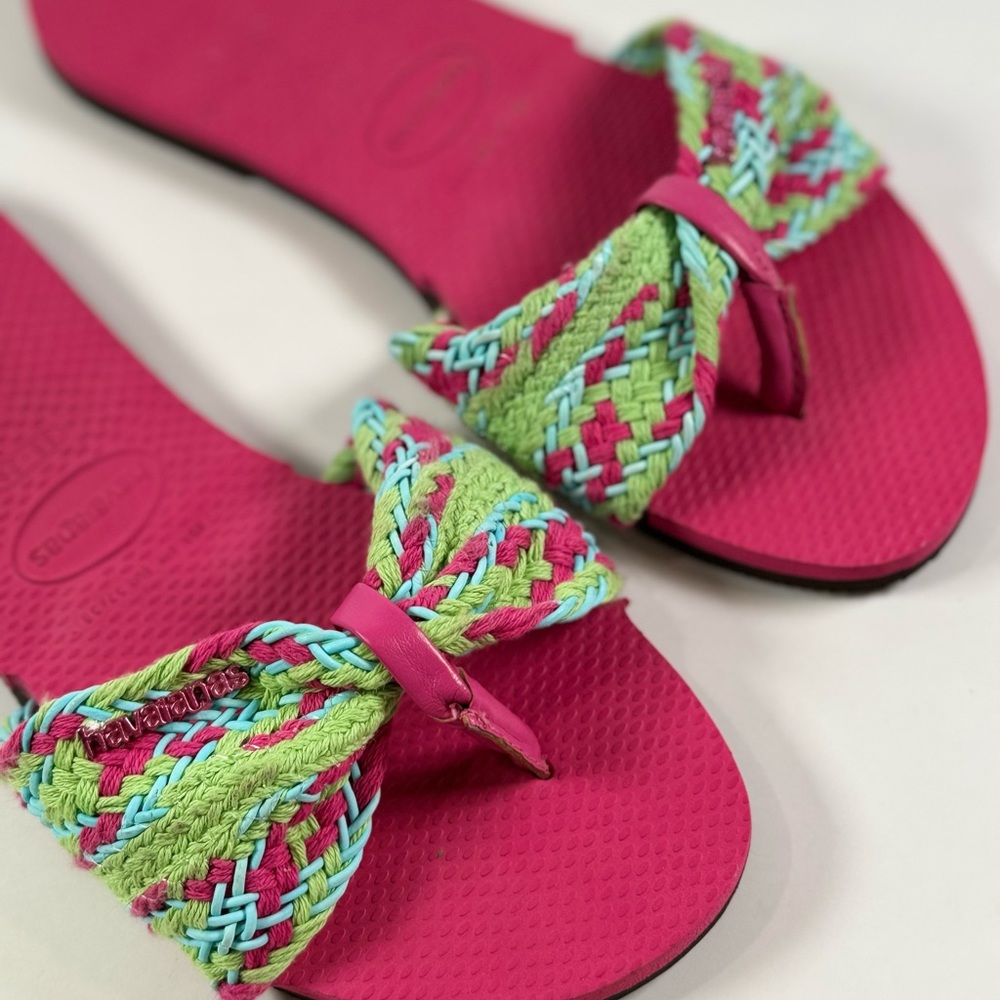 Havaianas Flip-Flops You Saint Tropez Mesh - Pink Size 35-36 - Picture 6 of 7